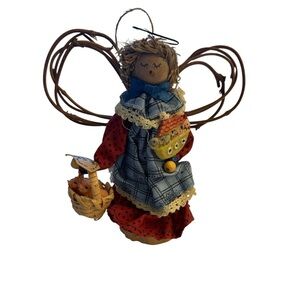 Handcrafted Angel Doll with Basket